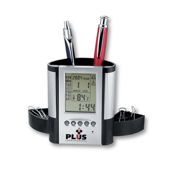 Clock / Calendar DESK ORGANIZER... from ASI 42424 ZZ DROPPED -Bullet