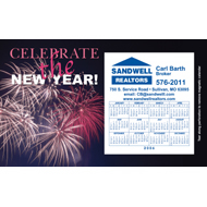 New Years Fireworks - Holiday Magnetic Calendar Perfcard... from ASI 68507 The Magnet Group