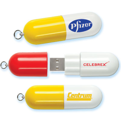 Capsule / Pill Shaped Memory Stick - USB Drive... from ASI 34256 ALL-IN-ONE