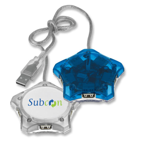 Item# SM-3331 Star-Shaped 5-Port USB Hub... from ASI 42424 ZZ DROPPED -Bullet