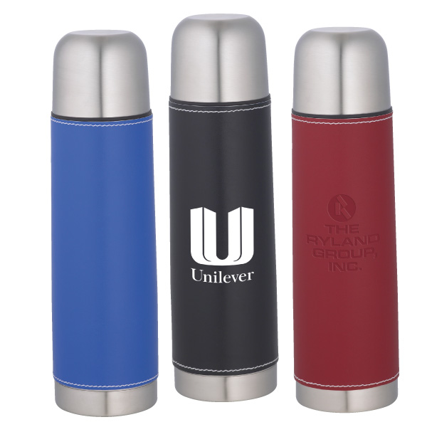 Bullet Vacuum Bottle with Leatherette Wrap... from ASI 42424 ZZ DROPPED -Bullet