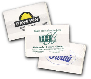 Promotional Tissue Packs... from ASI 37390 ZZ OLD/Drop - Atlas Atlantis Match Company