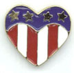 Heart Shaped US Flag Lapel Pin... from ASI 96235 Wehr Industries Inc