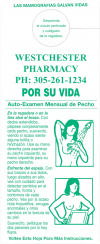 Spanish Breast Cancer Awareness Self Exam In - Shower Chart... from ASI 78100 ZZ DROPPED - Pilgrim Plastic Products Inc