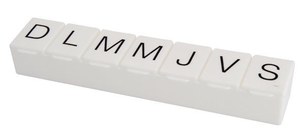 7-Day Pill Monitor, Spanish Pill Box... from ASI 73823 Compass Health Brands dba Newday Medical Corporation