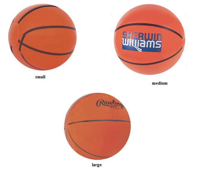 Inflatable Basketball Shaped Beachballs... from ASI 57705 Goodview Industries Co Inc