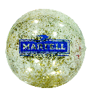 Inflatable Clear with Gold and Silver Glitter Beachball... from ASI 39209 Beachline Corporation