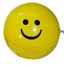Inflatable Yellow Smile Face Beachball... from ASI 39209 Beachline Corporation