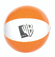 Inflatable Two-Color Orange/White Beachball... from ASI 39209 Beachline Corporation