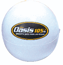 Inflatable Solid Color White Beachball... from ASI 39209 Beachline Corporation
