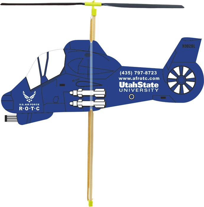 Foam Military Helicopter - Rubber Band Powered... from ASI 58630 Paul K Guillow Inc