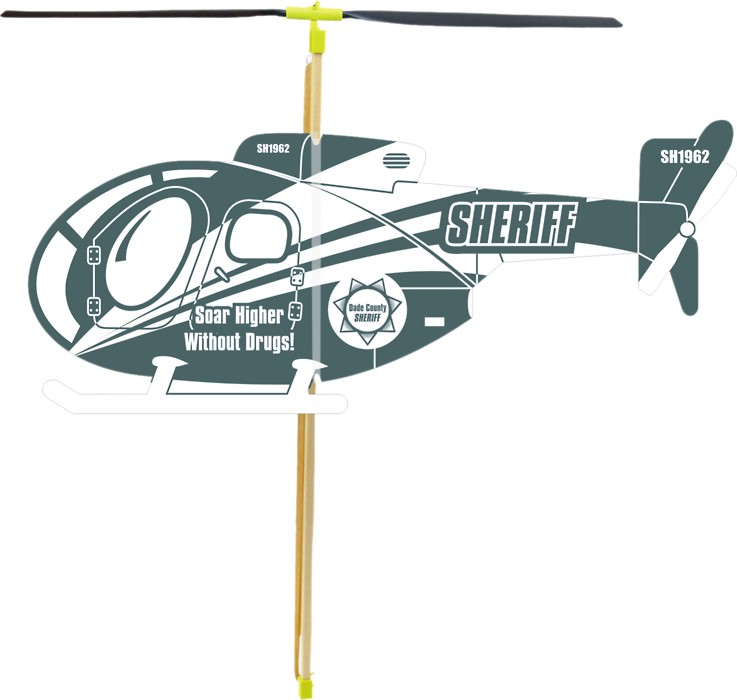 Foam Police / Bubble Cab / Civil Helicopter - Rubber band... from ASI 58630 Paul K Guillow Inc