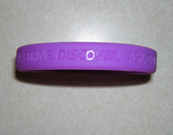 Purple Silicone Awareness Bracelet / Wristband... from ASI 88188 ZZ - NOT KNOWN, OLD IMPORT, ASI:88188