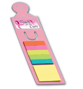 Awareness Ribbon Bookmark with sticky flags... from ASI 34256 ALL-IN-ONE