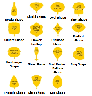 Custom Shaped and Flexographic Mylar Foil Balloons... from ASI 55675 Galaxy Balloons Inc