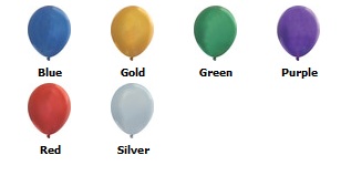 Metallic Latex Balloons... from ASI 55675 Galaxy Balloons Inc