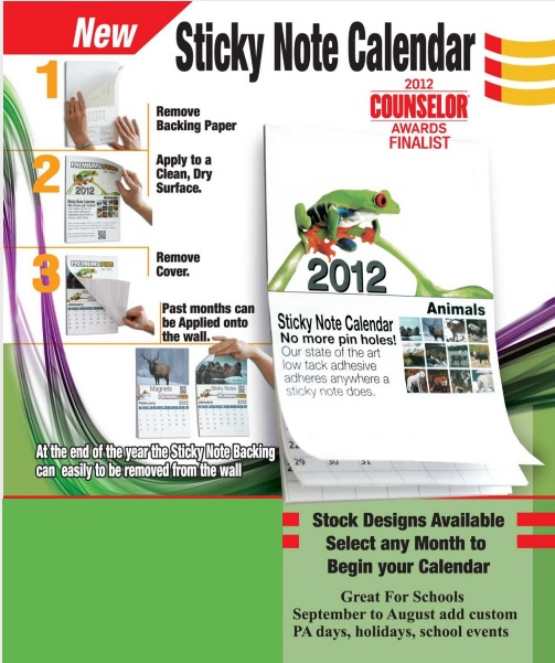Wildlife Sticky Back Calendar... from ASI 79392 Premiums Plus Inc