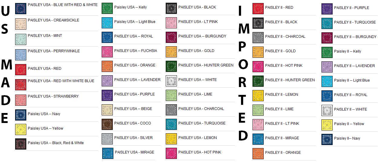 Classic Paisley 22 inch Bandanna ... from ASI 44020 Bandanna Promotions By CARO-LINE