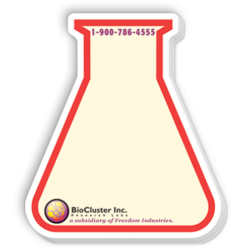 Flask Shaped Sticky Notes... from ASI 56950 Gill Studios Inc