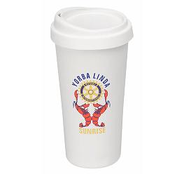 Double-wall 12 oz Porcelain Mug with Silicone Lid... from ASI 40261 Berney-Karp Inc