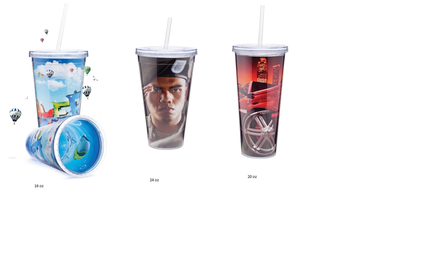 Spirit Double Wall Acrylic Tumbler with Full Color Inserts... from ASI 51197 ETS Express, LLC
