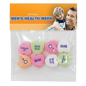 Custom Message Conversation Hearts in Header Bag... from ASI 71685 Midnite Snax®