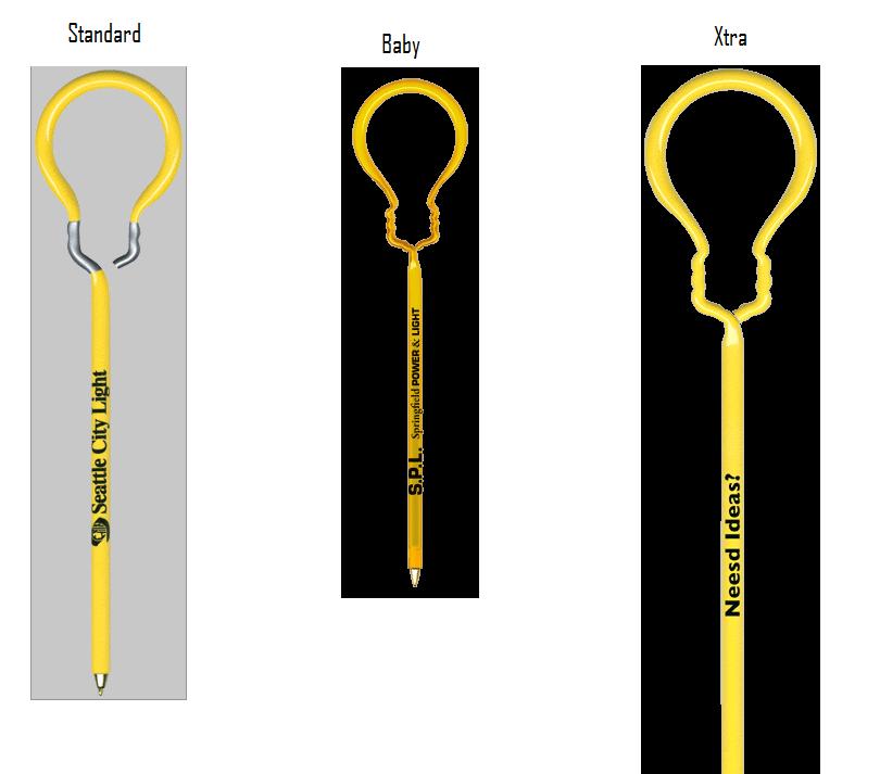 Lightbulb Shaped Pens... from ASI 39850 The Bentcil Company