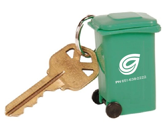 Roll-out Garbage or Recycling Cart Key Tag