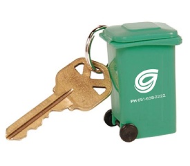 Roll-out Garbage or Recycling Cart Key Tag