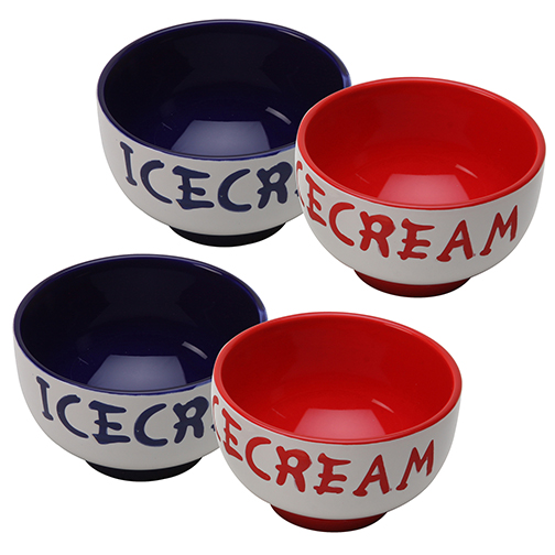 Ice Cream Bowl Set (4 12oz Bowls with silicone bases)... from ASI 79370 The Premium Line
