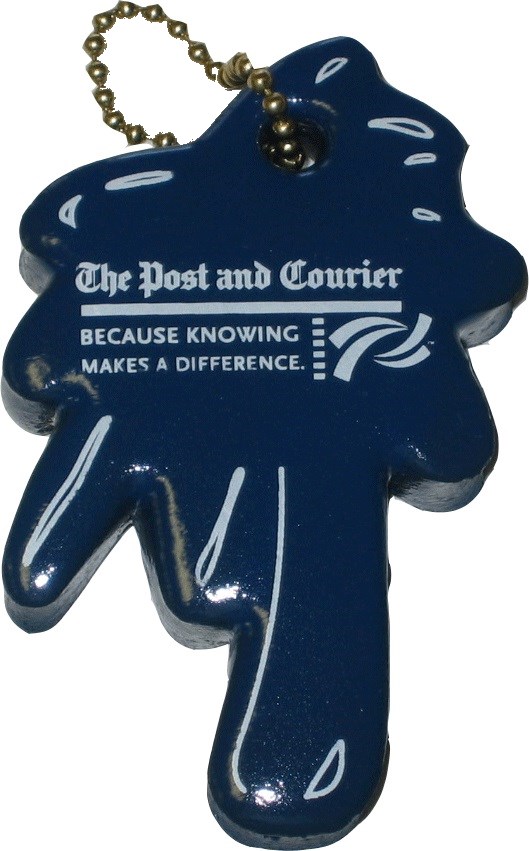 Palm Tree / Water Splash Shaped Shaped Keychain... from ASI 79970 Pro-Sports Foam Products