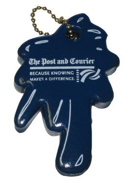 Palm Tree / Water Splash Shaped Shaped Keychain... from ASI 79970 Pro-Sports Foam Products