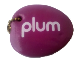 Floating Plum and Fruit Shaped Floating Foam Keychain... from ASI 79970 Pro-Sports Foam Products