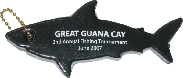 Floating Shark / Great White Shark Shaped Keychain... from ASI 79970 Pro-Sports Foam Products