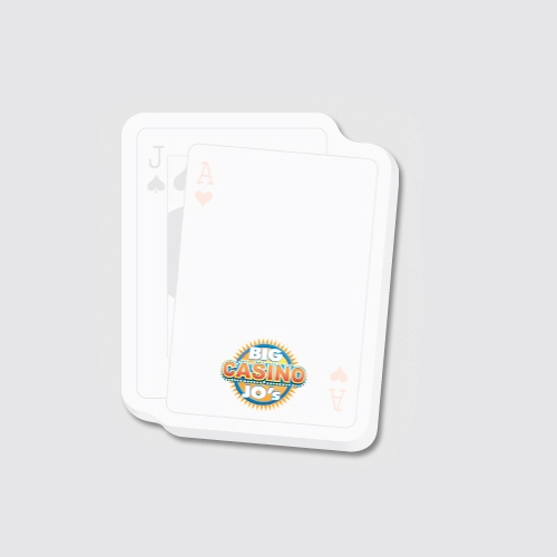 Cards / Black Jack - Die Cut Post-it Note Pads ... from ASI 91240 3M/Promotional Markets Dept