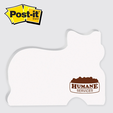 Kitty / Cat - Die cut Post it Note Pads ... from ASI 91240 3M/Promotional Markets Dept
