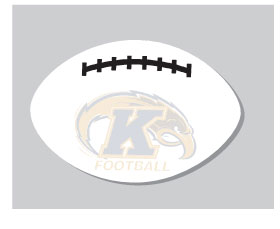 Football / Rugby / Leaf- Die cut Post it Note Pads... from ASI 91240 3M/Promotional Markets Dept