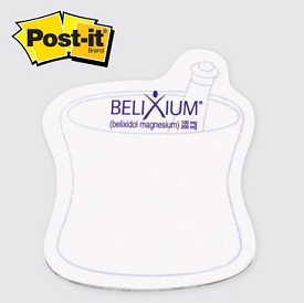 Mortar & Pestle - Die Cut Post it Note Pads ... from ASI 91240 3M/Promotional Markets Dept