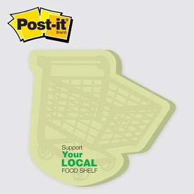 Shopping Cart / Grocery Cart Post-it Note Pads... from ASI 91240 3M/Promotional Markets Dept
