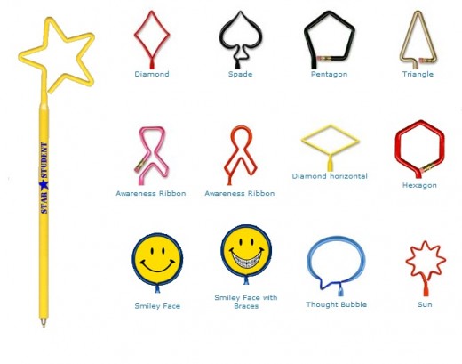 Basic and Geometric Shaped Pens and Pencils... from ASI 39850 The Bentcil Company