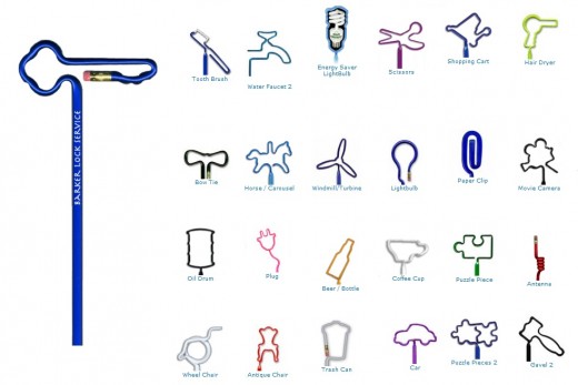 Common / Household Objects Shaped Pens and Pencils... from ASI 39850 The Bentcil Company