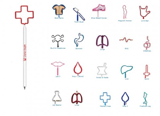 Medical / Healthcare Shaped Pens and Pencils... from ASI 39850 The Bentcil Company