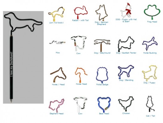 Pets / Farm Animal Shaped Pens and Pencils... from ASI 39850 The Bentcil Company