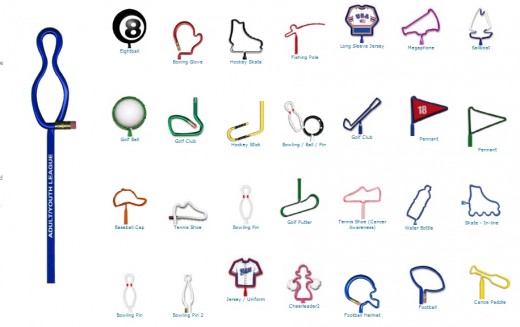 Sports Shaped Pens and Pencils... from ASI 39850 The Bentcil Company