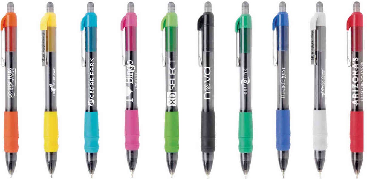 MaxGlide Click  Pens w/ Air Cushioned Grip... from ASI 61966 HPG / Hub Pen