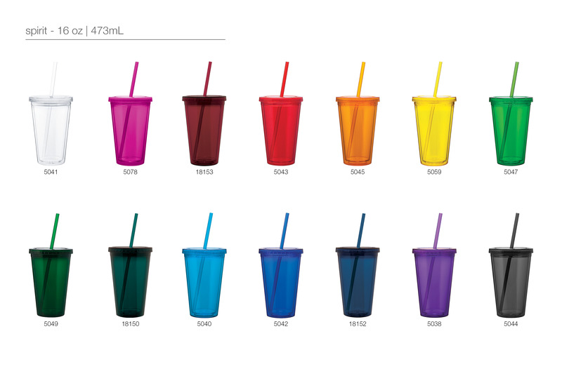 Spirit Double Wall Acrylic Tumbler - 16 oz, 20 oz... from ASI 51197 ETS Express, LLC