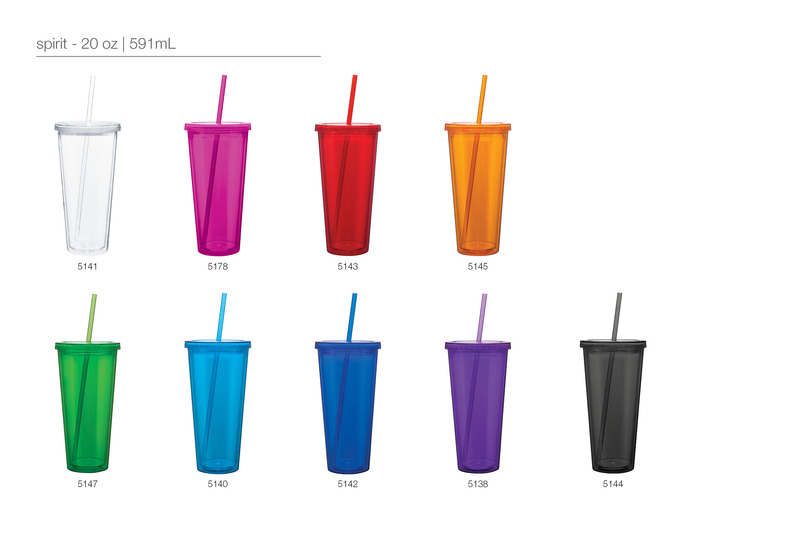 Spirit Double Wall Acrylic Tumbler - 16 oz, 20 oz... from ASI 51197 ETS Express, LLC