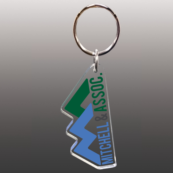 Custom Shaped Direct Print Acrylic Key Chains... from ASI 72521 Morris Magnets