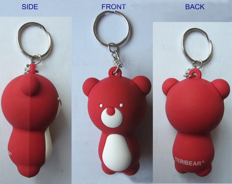 3D Soft PVC Keychains in Figures and Custom Shapes