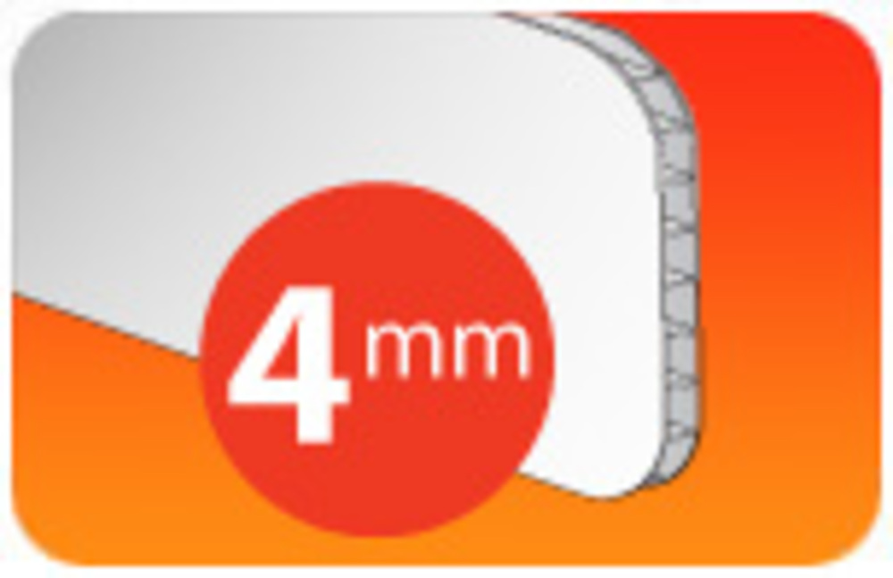 Corrugated Plastic Auction Paddle with Double Sided Full Color Yes No... from ASI 54322 FireSprint Printing